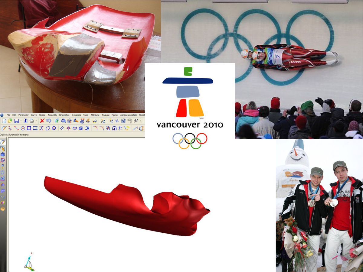 Scan et modélisation de la luge olympique des frères Sics (Lettonie)