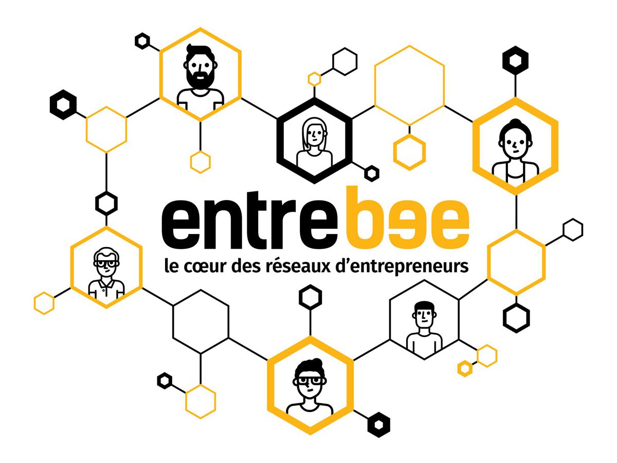 Logo pour le coeur des réseaux d'entrepreneurs ENTREBEE
